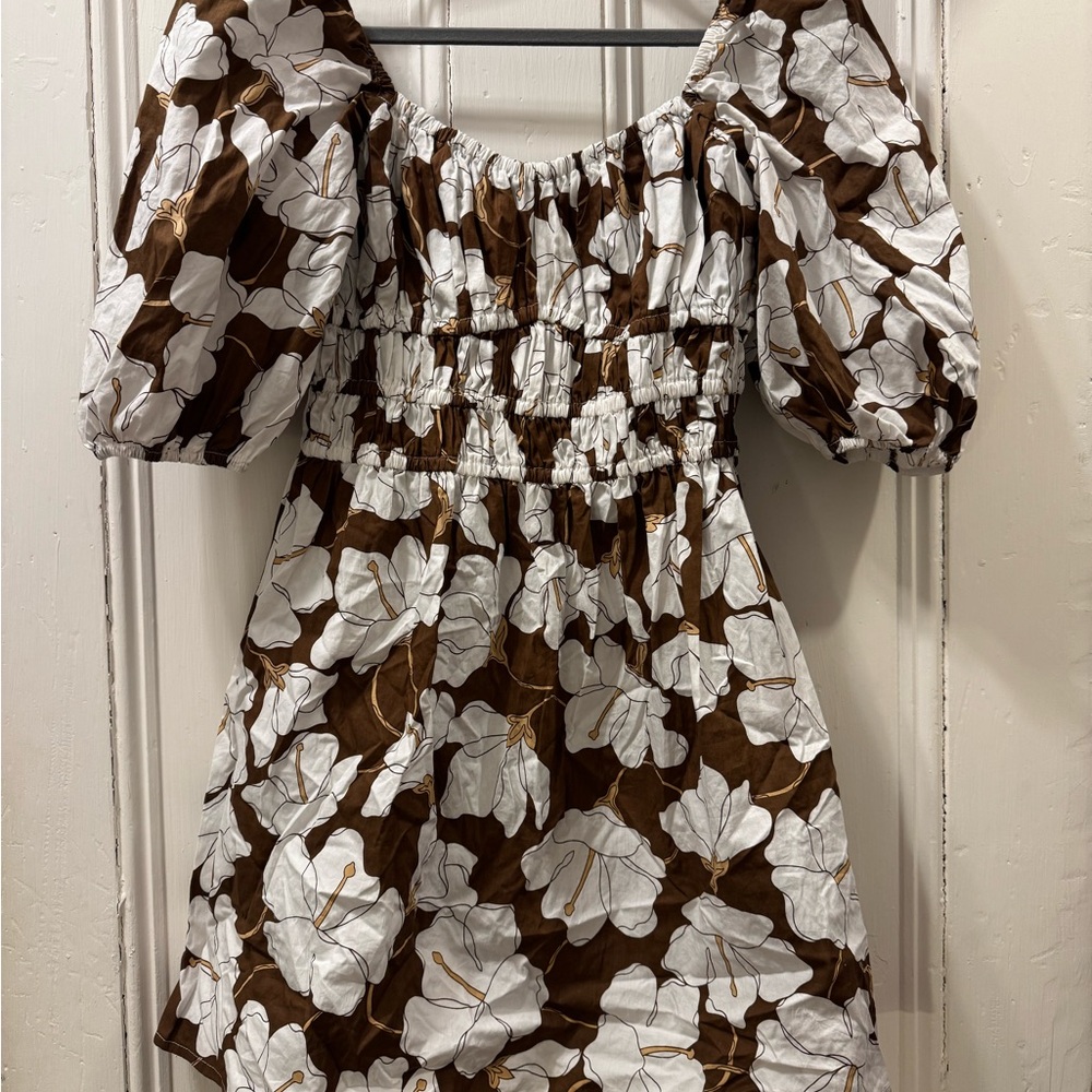 Faithfull The Brand Marinelli Mini Dress In Bastia Floral Print Size 6